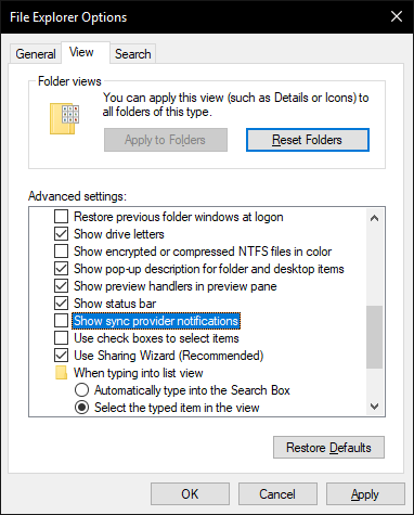 Disable File Explorer Ads