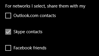 Control which groups of contacts your Wi-Fi network is shared with