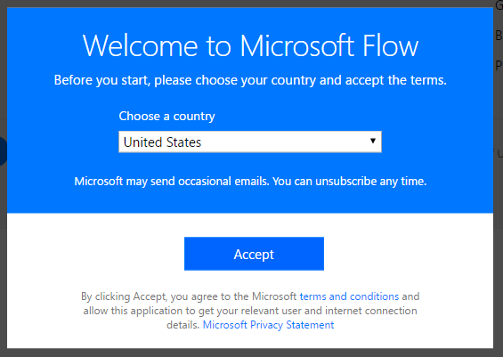 Welcome to Microsoft Flow