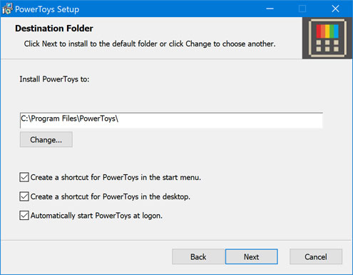 Installing Windows 10 Power Toys